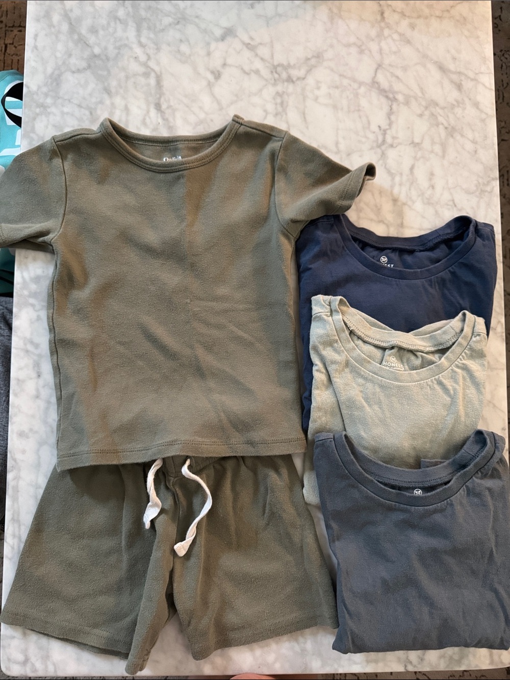 Honest shirts 5T (set of 3) + organic cotton set 2T shorts tee baby toddler